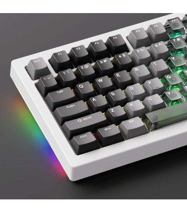 AKKO 5087 V3-HE sans fil ANSI – Clavier à effet Hall 8000 Hz blanc