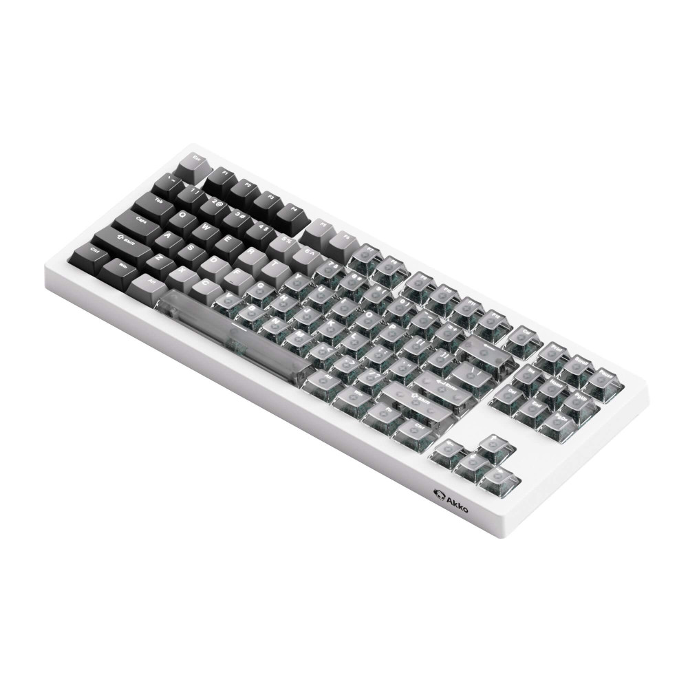 AKKO 5087 V3-HE sans fil ANSI – Clavier à effet Hall 8000 Hz blanc