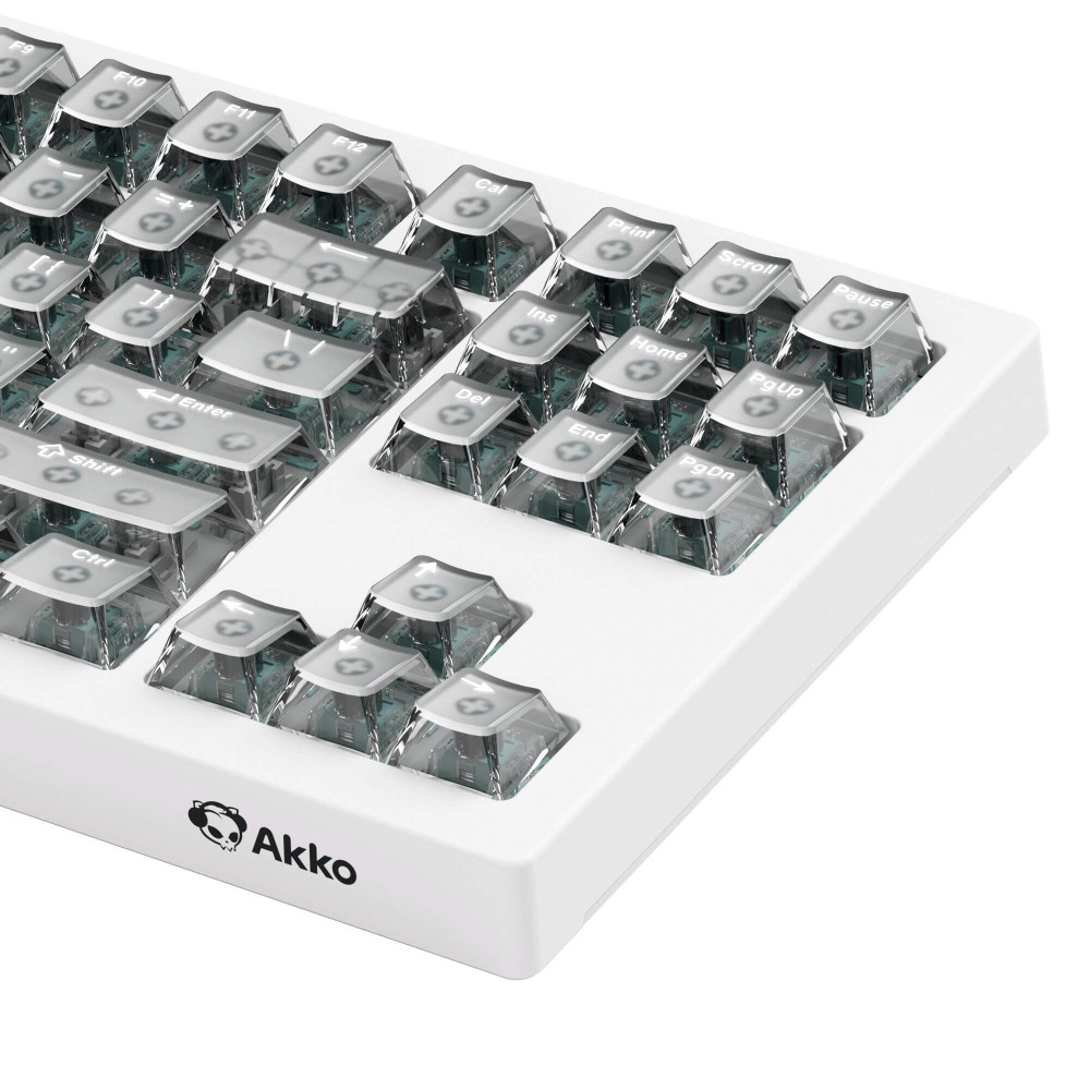AKKO 5087 V3-HE sans fil ANSI – Clavier à effet Hall 8000 Hz blanc