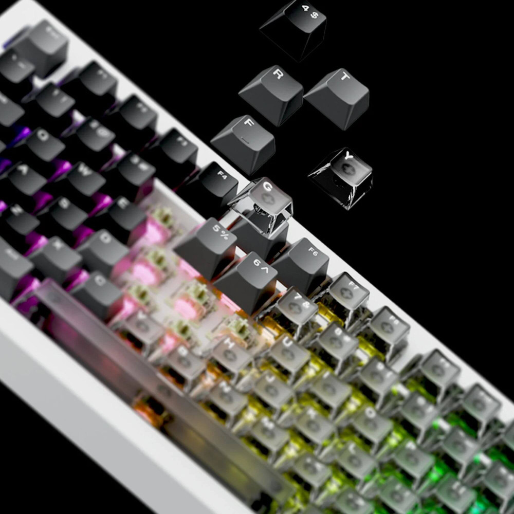 AKKO 5087 V3-HE sans fil ANSI – Clavier à effet Hall 8000 Hz blanc
