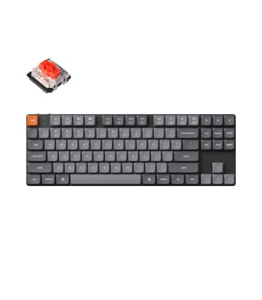 Keychron K1 Max Red RGB ANSI-US | Clavier TKL sans fil à profil bas