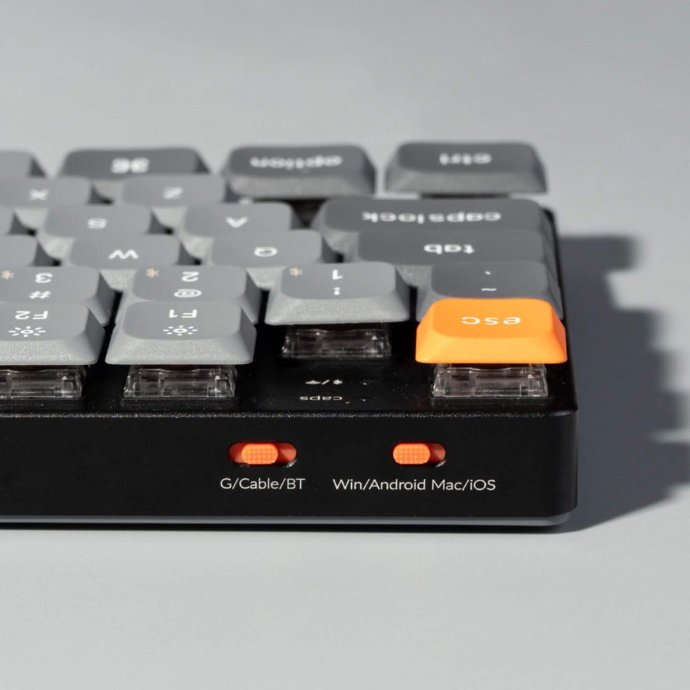 Keychron K1 Max Red RGB ANSI-US | Clavier TKL sans fil à profil bas