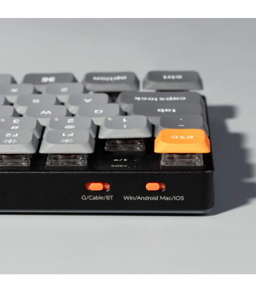 Keychron K1 Max Red RGB ANSI-US | Clavier TKL sans fil à profil bas