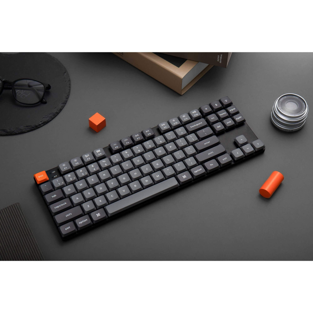 Keychron K1 Max Red RGB ANSI-US | Clavier TKL sans fil à profil bas