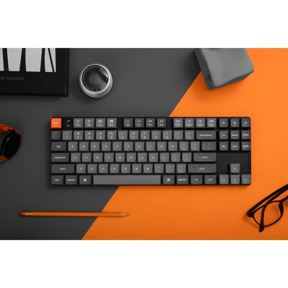 Keychron K1 Max Red RGB ANSI-US | Clavier TKL sans fil à profil bas