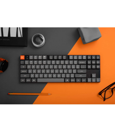 Keychron K1 Max Red RGB ANSI-US | Clavier TKL sans fil à profil bas