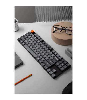 Keychron K1 Max Red RGB ANSI-US | Clavier TKL sans fil à profil bas