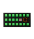 Tai-Hao 18-Key Rubber Keycap Set Neon Green