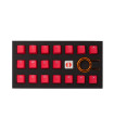 Tai-Hao 18-Key Rubber Keycap Set Red
