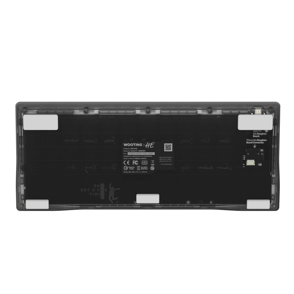 Wooting 80HE US-ANSI Linear60 ARM Hall-Effect Gaming Tastatur