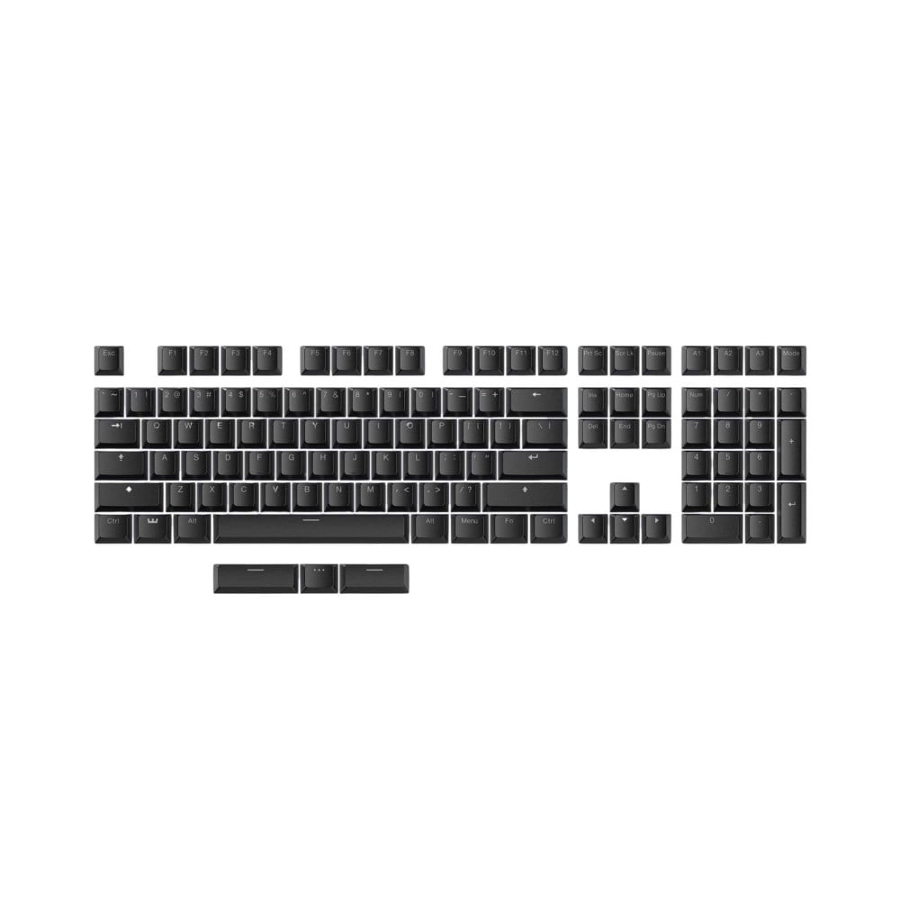 Wooting Keycaps PBT à double prise ANSI/UK-ISO Noir | studioCTRL