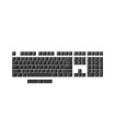 Wooting Double Shot PBT Keycap ANSI/UK-ISO divisée - Noir