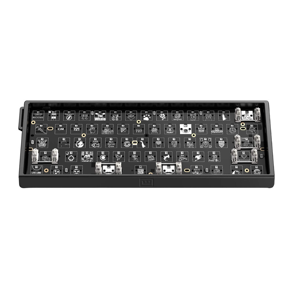 Wooting 60U v2 Aluminium Argenté ANSI Split Spacebar | 8K