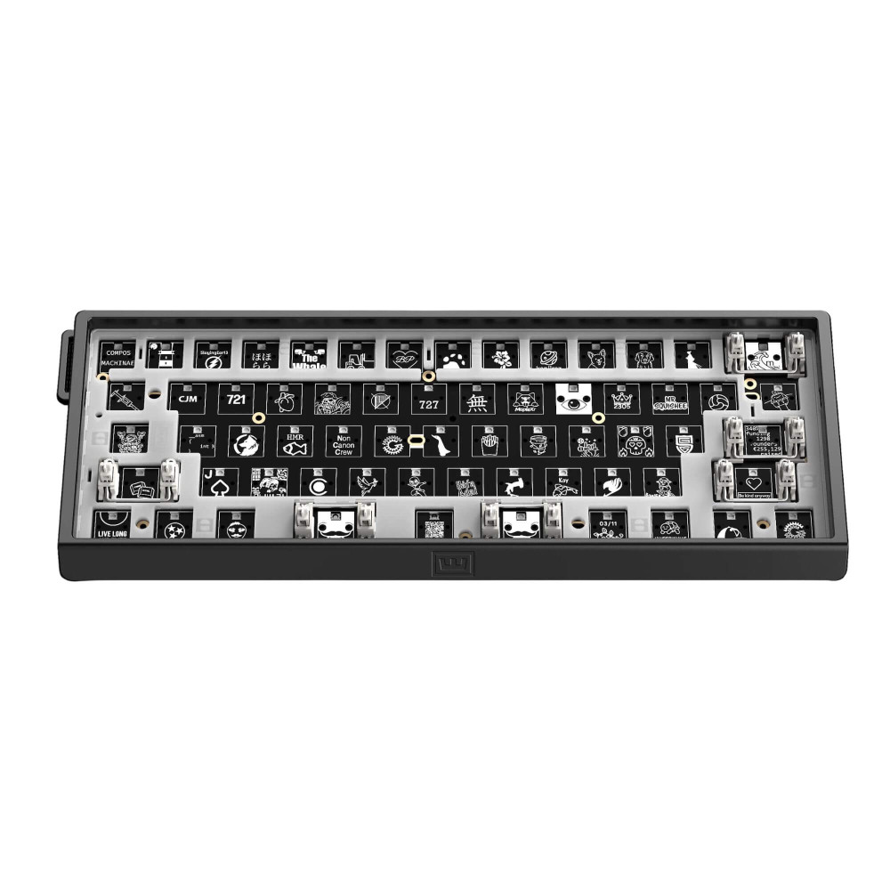 Wooting 60HE v2 Aluminium Silver ANSI Split Spacebar | 8K