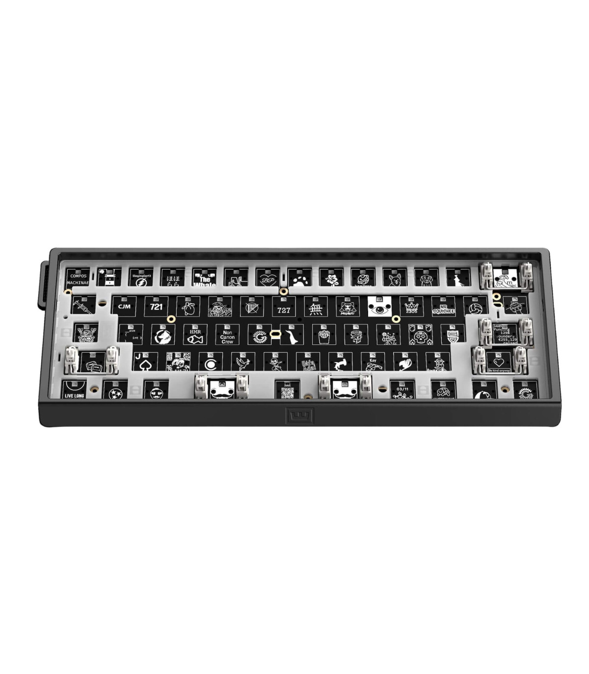 Wooting 60HE v2 Aluminium Silver ANSI Split Spacebar | 8K