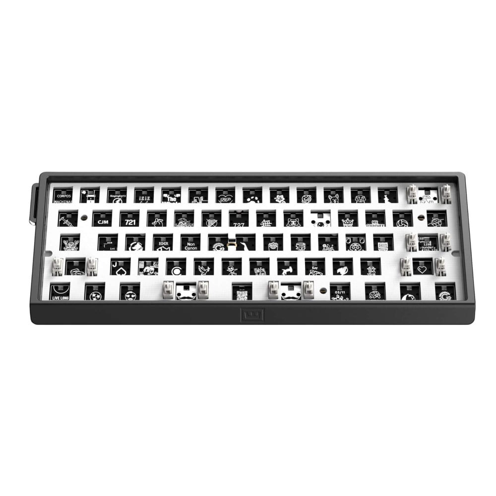 Wooting 60U v2 Aluminium Argenté ANSI Split Spacebar | 8K