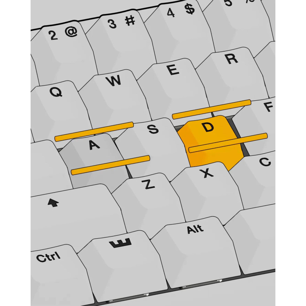 Wooting 60HE US-ANSI Linear60 – Rapid Trigger Gaming Tastatur