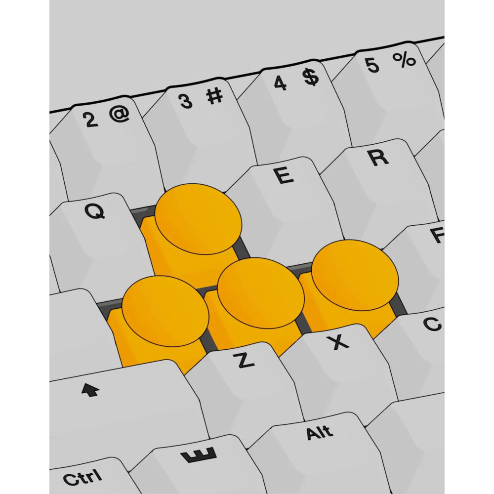 Wooting 60HE US-ANSI Linear60 – Clavier de jeu à déclenchement rapide