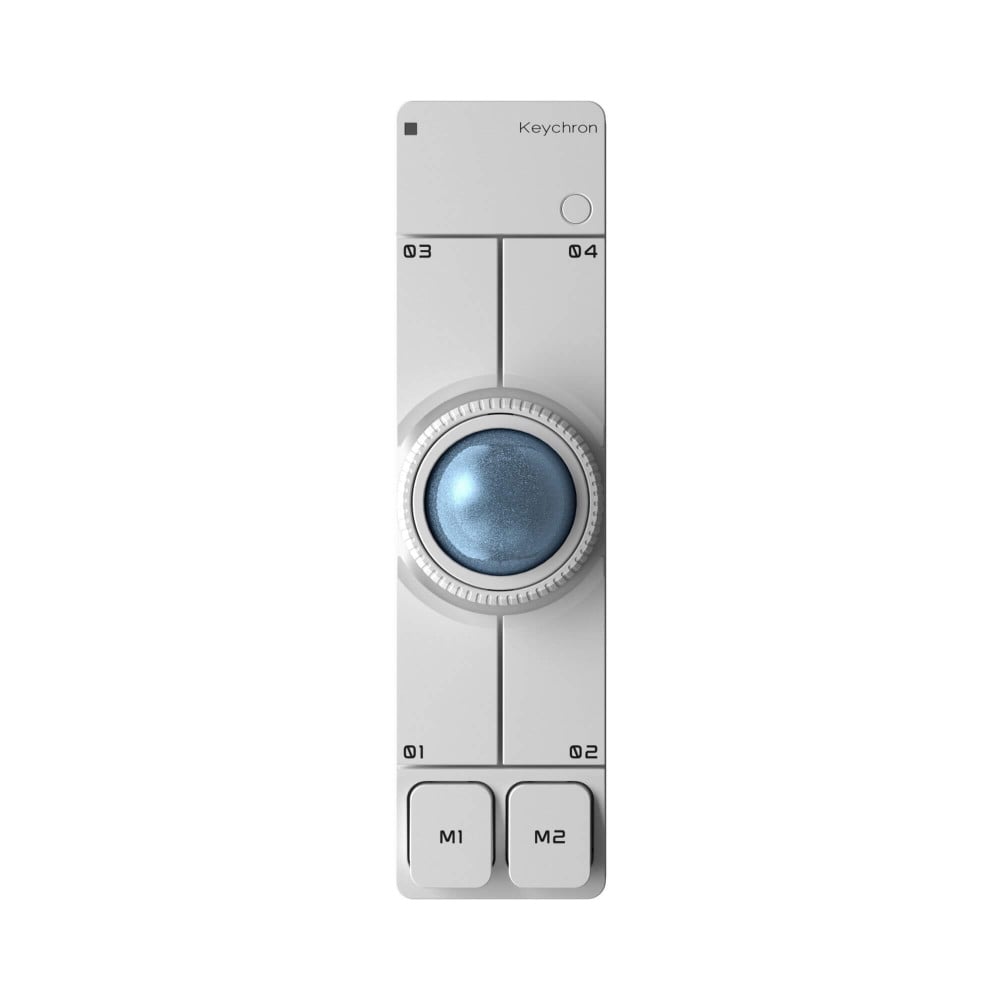 Keychron Nape Pro Trackball sans fil Souris blanche | studioCTRL