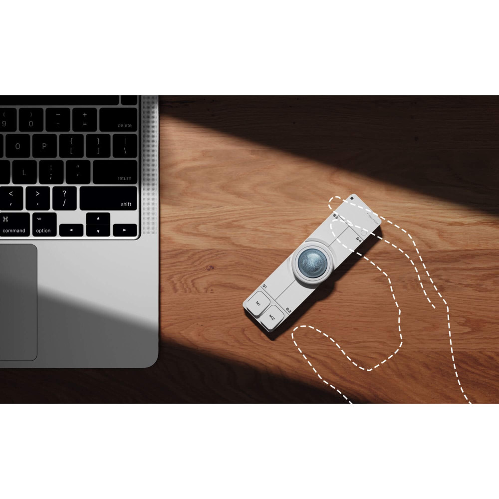 Keychron Nape Pro Wireless Trackball Mouse White | studioCTRL