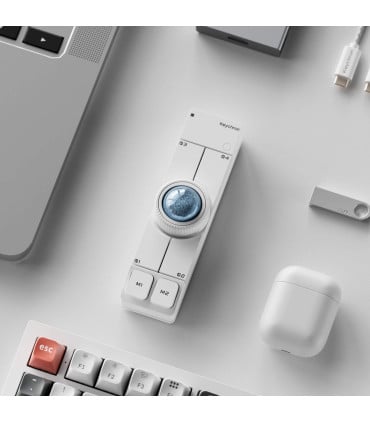 Keychron Nape Pro Wireless Trackball Mouse White | studioCTRL