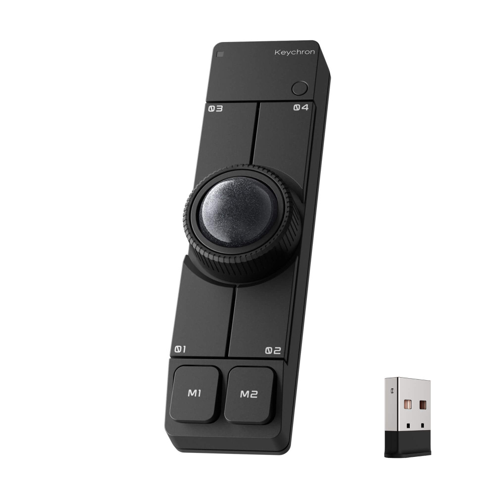 Keychron Nape Pro Trackball sans fil Souris noire