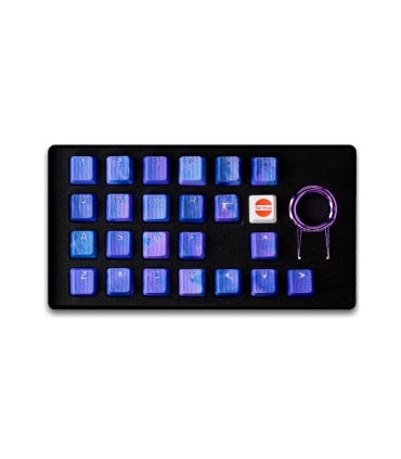 Tai-Hao 18-Key Rubber Keycap Set Neon Pink