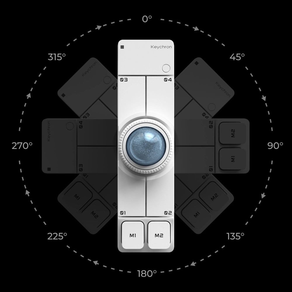 Keychron Nape Pro Wireless Trackball Mouse Black | studioCTRL