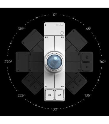 Keychron Nape Pro Trackball sans fil Souris noire | studioCTRL