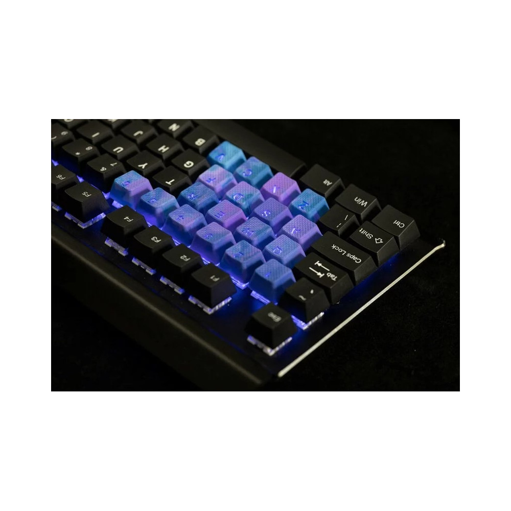 Tai-Hao 18-Key Rubber Keycap Set Neon Pink