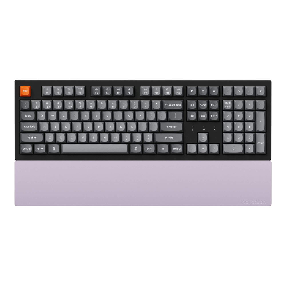 Keychron repose-paumes en silicone - Compatible avec une disposition 100 % - Violet clair