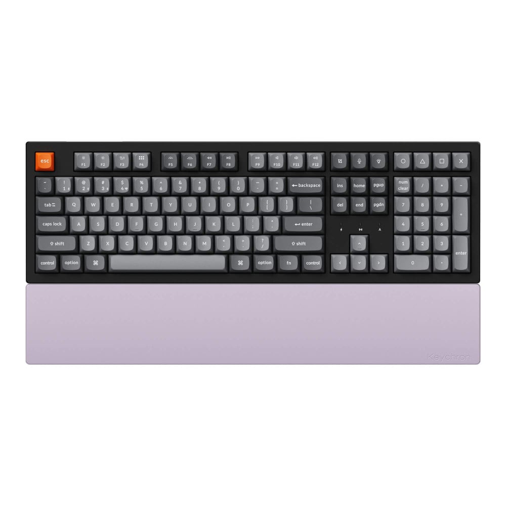 Keychron Silicone Palm Rest - Compatible with 100% Layout - Light Purple