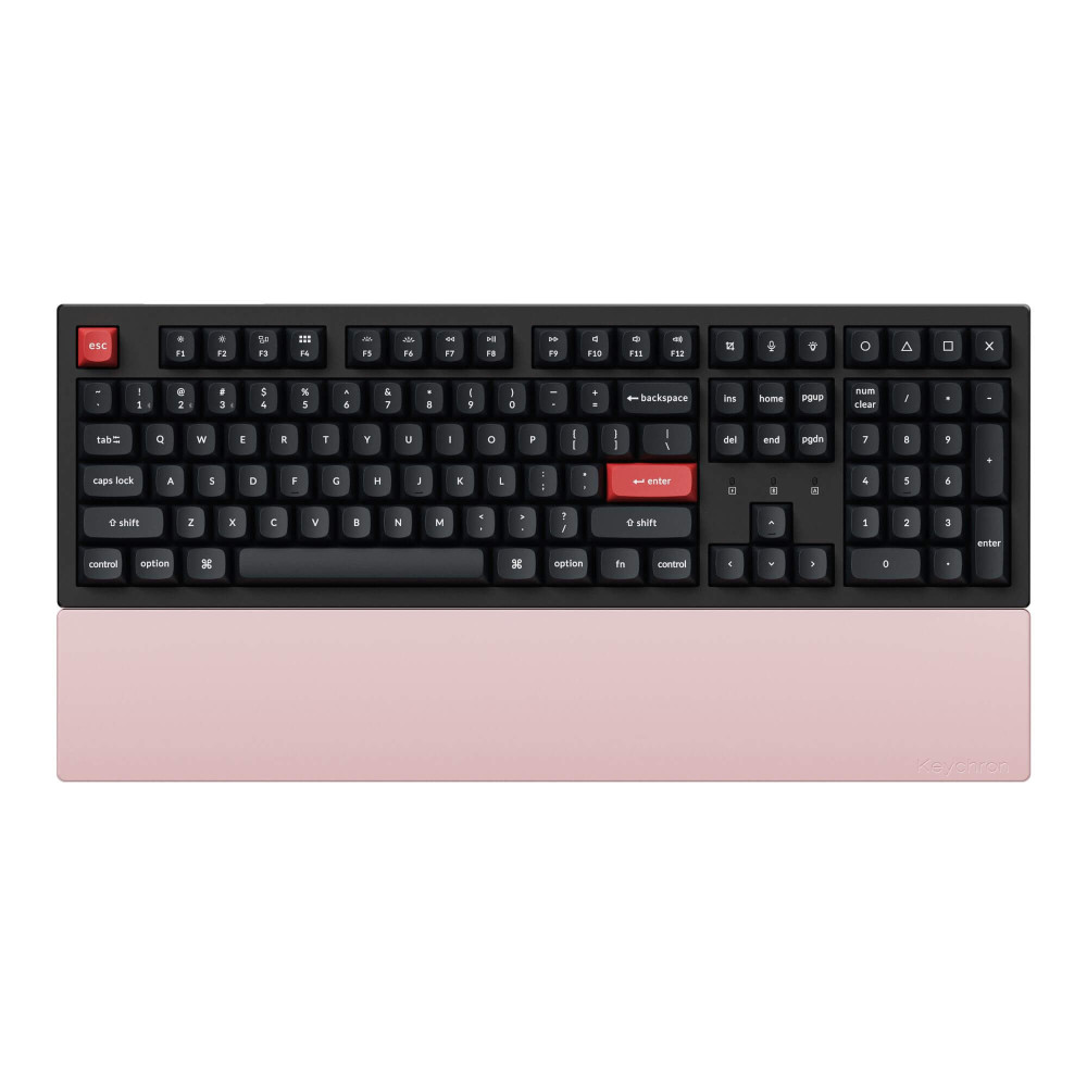Keychron Poignet en silicone - Compatible avec une disposition 100 % - Rose clair