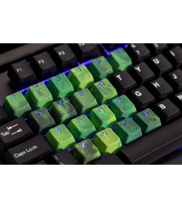 Tai-Hao Ensemble de capuchon de clé en caoutchouc 18 touches rose fluo