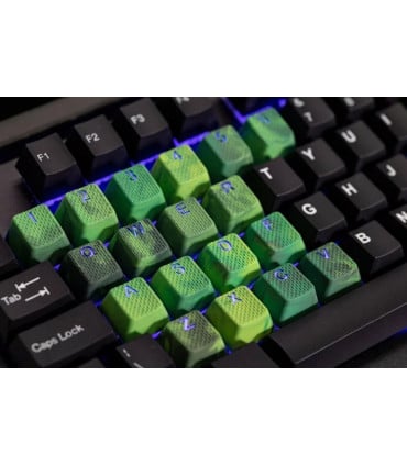 Tai-Hao 18-Key Rubber Keycap Set Neon Pink