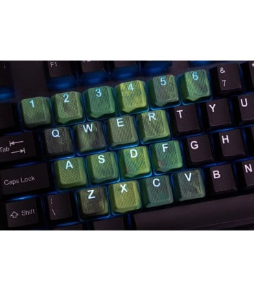 Tai-Hao 18-Key Rubber Keycap Set Neon Pink