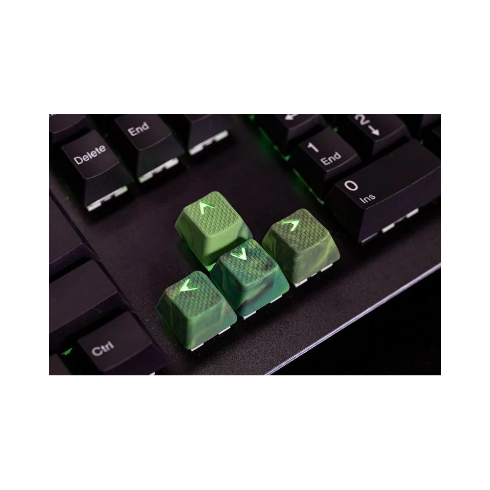 Tai-Hao Ensemble de capuchon de clé en caoutchouc 18 touches rose fluo