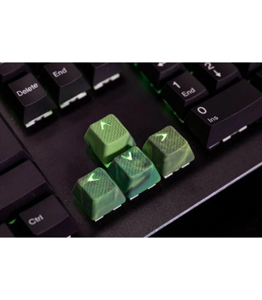 Tai-Hao Ensemble de capuchon de clé en caoutchouc 18 touches rose fluo