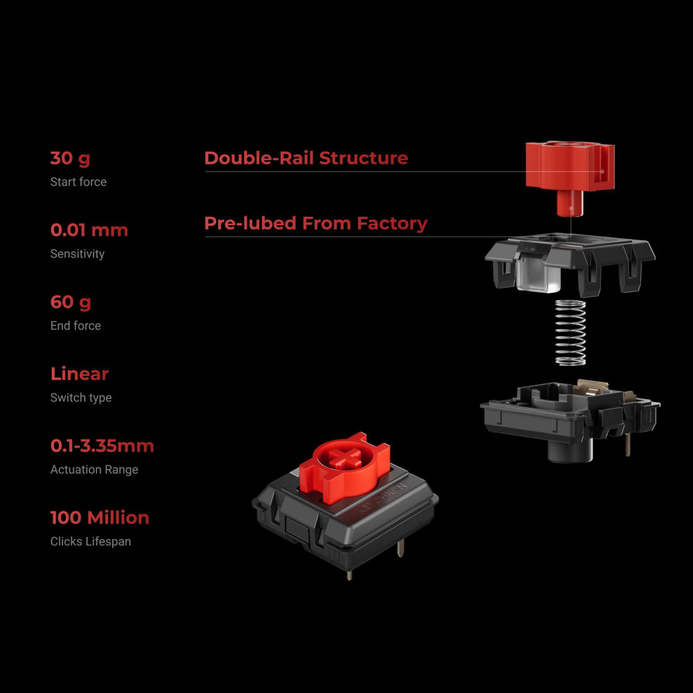 Keychron K3 Ultra 8K Red RGB ISO-CH | studioCTRL