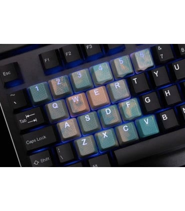 Tai-Hao 18-Key Rubber Keycap Set Neon Pink