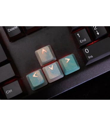 Tai-Hao 18-Key Rubber Keycap Set Neon Pink
