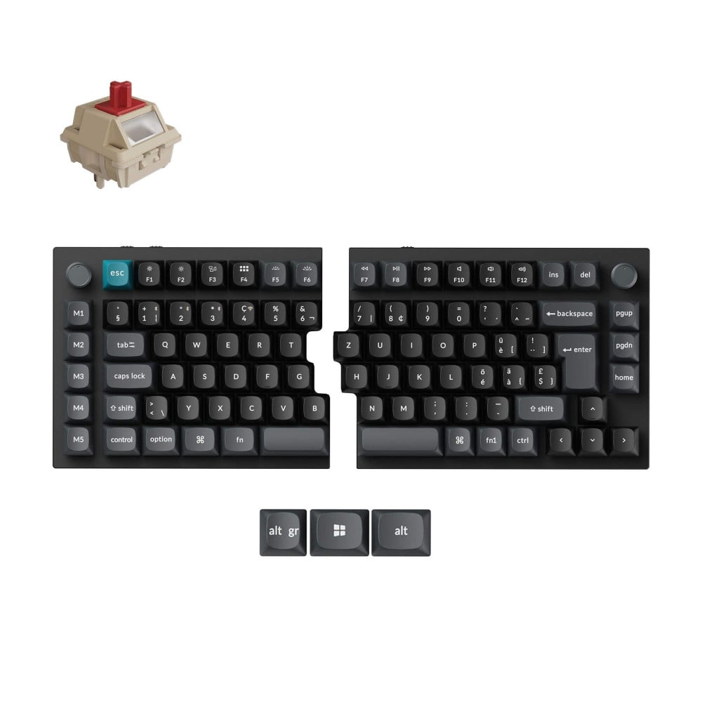 Keychron Q11 Ultra 8K Black Red Switch (ISO-CH) Knob