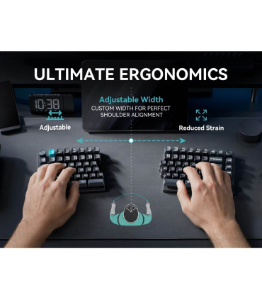 Keychron Q11 Ultra 8K clavier ISO-CH rouge divisé | studioCTRL