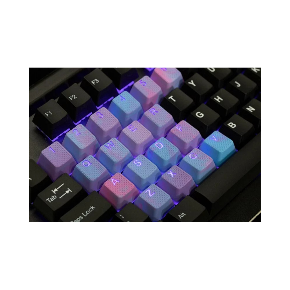 Tai-Hao Ensemble de capuchon de clé en caoutchouc 18 touches rose fluo