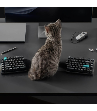 Keychron Q11 Ultra 8K clavier ISO-CH rouge divisé | studioCTRL