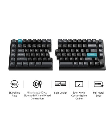 Keychron Q11 Ultra 8K Red ISO-CH Split Tastatur | studioCTRL