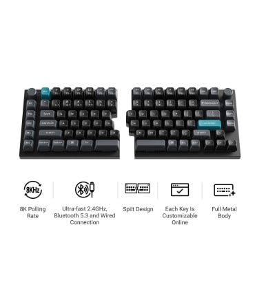 Keychron Q11 Ultra 8K Brown ISO-CH Split Tastatur | studioCTRL