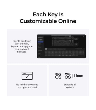 Keychron Q11 Ultra 8K Brown ISO-CH Split Tastatur | studioCTRL