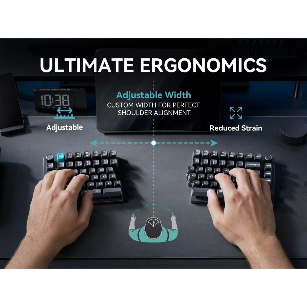 Keychron Q11 Ultra 8K Brown Clavier Split ISO-CH | studioCTRL