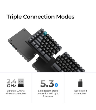 Keychron Q11 Ultra 8K Brown Clavier Split ISO-CH | studioCTRL